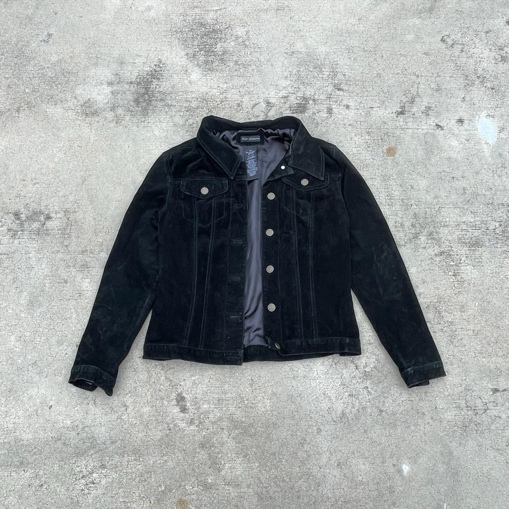 For Joseph Black Suede Jacket